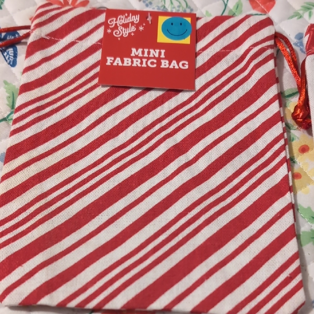 Pick 1 Mini Fabric Bag 2 Designs New - Picture 3 of 4